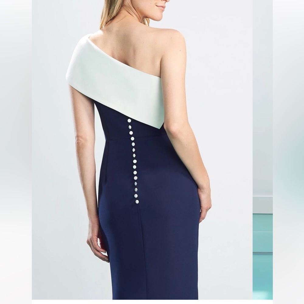 💕Alexandra by Daymor-asymmetric ruffled waist sheath dress-Must go!! - Picture 4 of 11